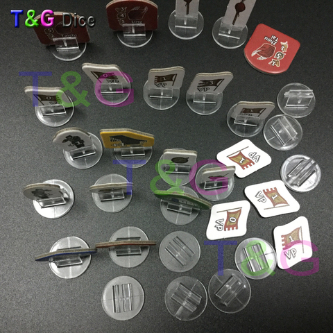 Soporte de plástico transparente de alta calidad para tarjeta de papel, componentes de juego de mesa, 2mm, nuevo Set ► Foto 1/6