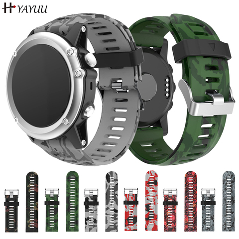 Yayuu-Correa de silicona impresa con diseño Floral para reloj, correa de repuesto para Garmin Fenix 5X/Fenix 5X Plus/Fenix 3 ► Foto 1/6