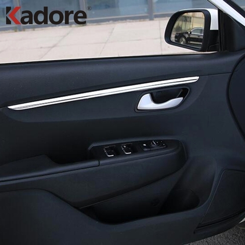 Moldura para decoración de puerta de coche, tira embellecedora, pegatinas de protección, accesorios de Interior, para Kia Rio 4 x-line 2022 ► Foto 1/6