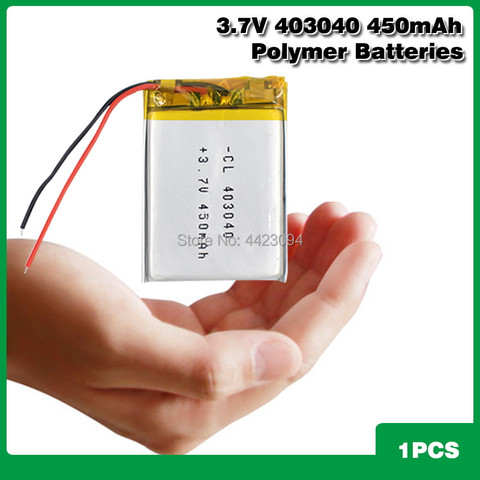 Batería recargable LiPo de polímero de litio para Mp3, Mp4, DVD, bricolaje, E-book, bluetooth, 3,7 V, 450mAh, 403040 ► Foto 1/6