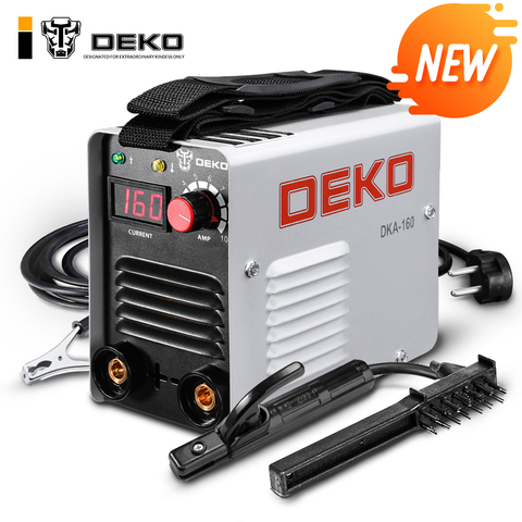 DEKO-Soldador de arco inversor DKA Serie G para principiantes, máquina de soldadura de 160/200/250 Amp, ligera y eficiente, para el hogar, 220V, IGBT MMA ► Foto 1/6