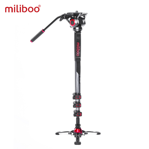 Miliboo MTT705II monopié de Trípode De Fibra De Carbono portátil para videocámara profesional/Video/soporte DSLR, medio precio de Manfrotto ► Foto 1/6