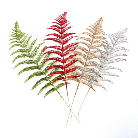 Adornos de navidad 25 cm decoración flor hierba descarga hueco clase simulación falsa flor de la hoja ► Foto 1/6