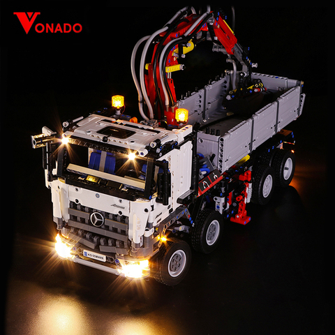 Luz Led Compatible con Lego 42043 construcción de bloques de ladrillos 20005 technic the Arocs 3245 camión coche juguetes (luz con batería box) ► Foto 1/6