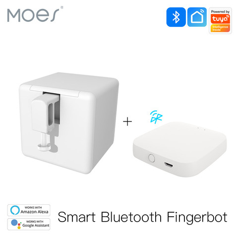 Moes-interruptor inteligente Tuya con Bluetooth, pulsador de botón, Control por voz mediante Alexa y asistente de Google ► Foto 1/6