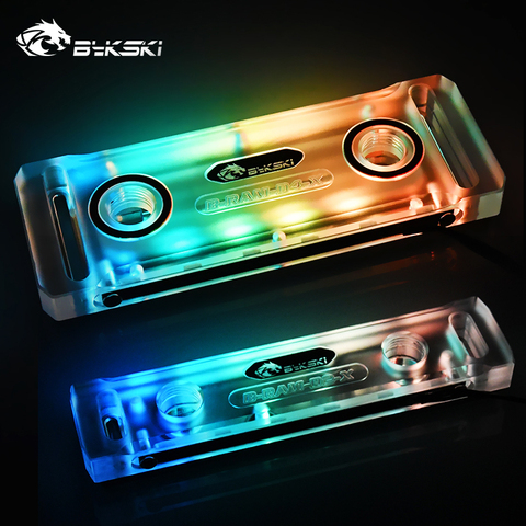 Bykski B-RAM-D2-X/B-RAM-D4-X RBW RGB Ram bloque de agua cubierta acrílica soporte dos canales Ram y cuatro canales de memoria ► Foto 1/5