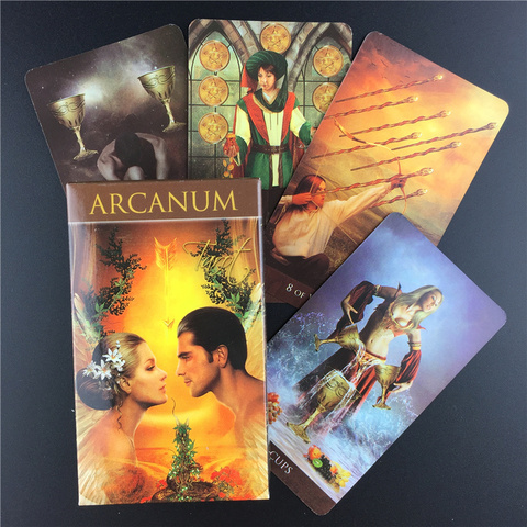 Cartas de Tarot Arcanum de alta calidad, juegos de mesa de fiesta familiar ► Foto 1/6