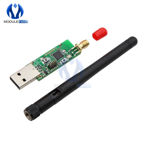 BLE 4,0 Zigbee Sniffer tablero inalámbrico Bluetooth Dongle módulo captura PROGRAMADOR USB Downloader con antena externa ► Foto 1/6