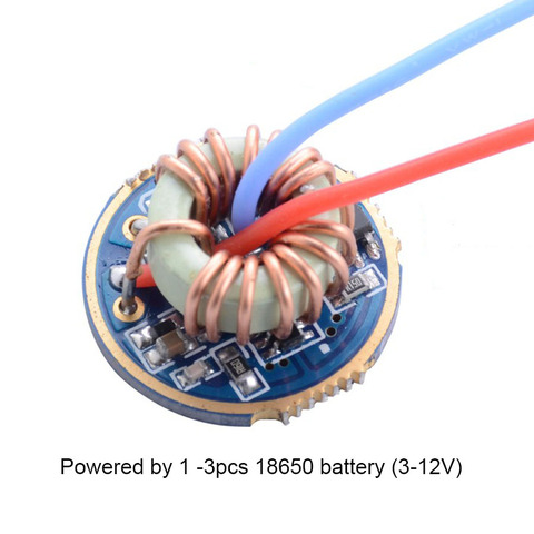 Placa de circuito eléctrico para linterna LED, controlador de corriente constante Universal de 22mm/26mm, 3V-12V, 2.9A, para XML T6 U2 L2 XPL ► Foto 1/6
