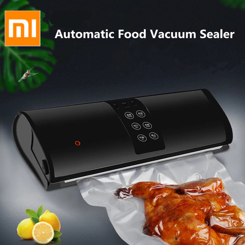 XIAOMI MIJIA-sellador automático de alimentos al vacío para el hogar, sellador de bolsas de alimentos para cocina, incluye 10 Uds. ► Foto 1/6