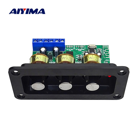 AIYIMA 12V Bluetooth 5,0 placa amplificadora de potencia sonido estéreo amplificadores de 2x20W con U disco AUX agudos bajo ajuste Audio en casa ► Foto 1/6