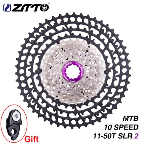 ZTTO-Cassette de bicicleta de montaña ultraligero, 10 velocidades, 11-50T, amplio Ratio, rueda libre, piezas de piñón para m6000 7000 ► Foto 1/6