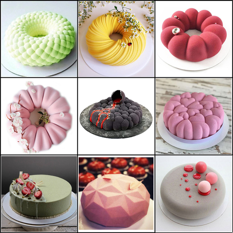 Meibum-Molde de silicona para pastel, múltiples guirnaldas en espiral, herramientas de decoración de postres, Mousse, molde de pastelería de cocina ► Foto 1/6