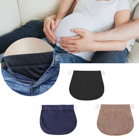 Cinturón de cintura del embarazo de maternidad, extensor de cintura elástico ajustable, ropa, pantalones para embarazadas ► Foto 1/6