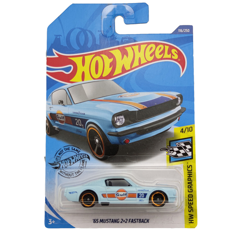 2022-116 caliente RUEDAS 1:64 coche 65 MUSTANG 2 FASTBACK de fundición modelo de coche juguetes de los niños regalo ► Foto 1/2