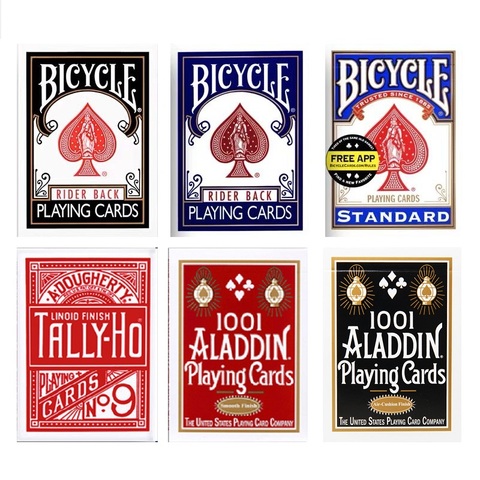 Bicycle Rider Back Índice estándar Naipes Red / Blue Deck Segundos Poker USPCC USA Magic Card Games Magic Tricks Props ► Foto 1/6