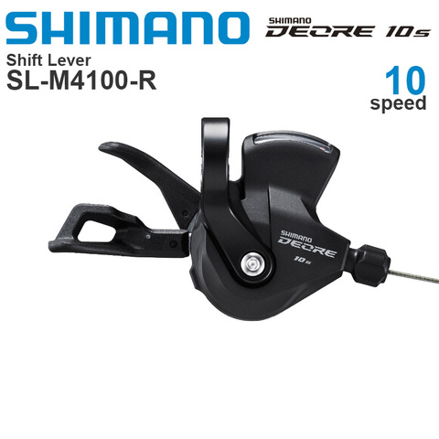 SHIMANO-palanca de cambios RAPIDFIRE PLUS, accesorio de 10v, palanca de cambios derecha, banda de abrazadera, piezas originales de 10 velocidades, DEORE M4100 ► Foto 1/1