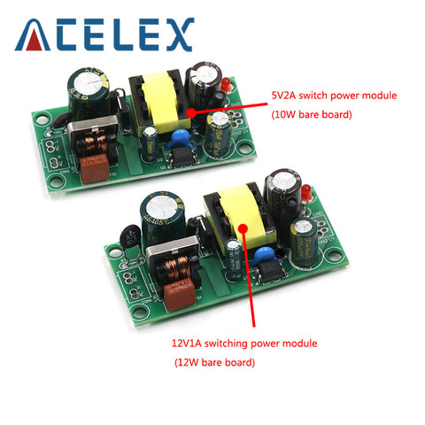 Módulo de potencia de conmutación de AC-DC, 5V, 2A, 12V, 1A, 10W, potencia aislada de 220V a 5V, 12V, interruptor de convertidor Buck de reducción, placa de circuito desnudo ► Foto 1/6