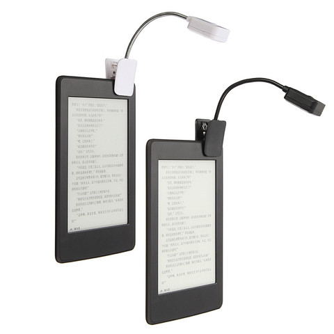 Unids 1 unidad DC 6 V electrónica para Notebook luz de lectura LED libro lámpara de mesa lámpara de escritorio Mini Clip Flexible en Libro blanco negro ► Foto 1/5