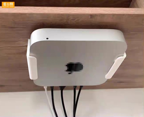 Ventilador de refrigeración con disipador de calor, Rdiator de 12 Cm para Apple Mac Mini 2022, soporte colgante de pared de fondo de mesa montado en la parte trasera de ordenador ► Foto 1/6