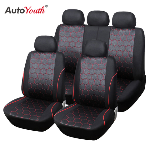 AUTOYOUTH-Fundas de asiento de coche estilo balón de fútbol, tela Jacquard, ajuste Universal, la mayoría de las marcas, accesorios de Interior de vehículo ► Foto 1/5