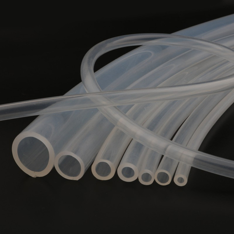 Tubo de silicona de grado alimenticio, manguera de goma Flexible transparente de 2 a 21mm, resistente al calor, para agua potable, 1 metro ► Foto 1/4