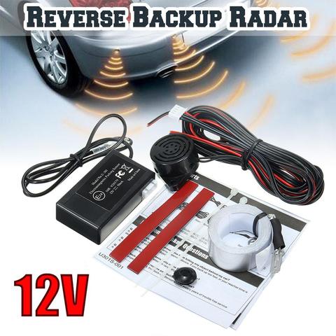 Auto Sensor de aparcamiento Parktronic 12V electromagnético inverso Backup coche de estacionamiento sistema de detección monitorizado con Radar de Kit Sensor ► Foto 1/6