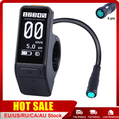 Mini indicador de potencia de batería con pantalla LCD SW102, indicador de velocidad para bicicleta eléctrica Bafang 8FUN, Motor central de 36V, 48V, 52V, 60V, 750W ► Foto 1/6