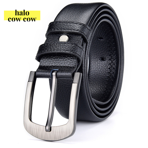 130, 140, 150, 160cm de gran tamaño cinturones para hombres de la marca de lujo de cuero de diseñador de cintura grande de talla grande cinturón con hebilla Accesorios ► Foto 1/6