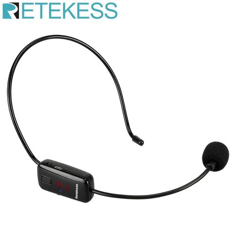 RETEKESS TR503 Conferencia micrófono condensador 2,4G inalámbrico auriculares megáfono Radio micrófono para altavoz de enseñanza reunión guía ► Foto 1/6