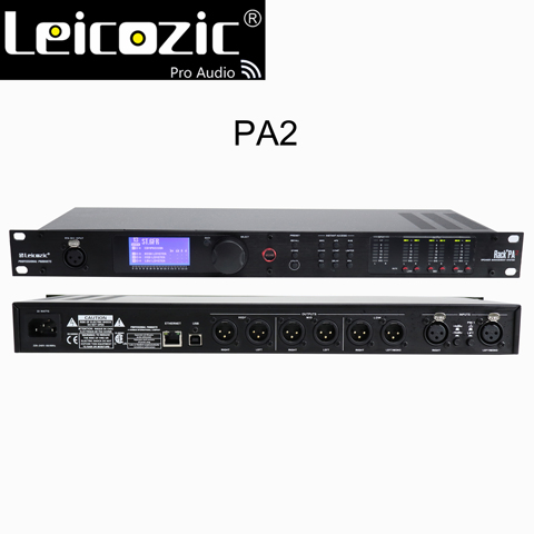 Lecozic PA2-sistema completo de gestión de altavoces, 2 en 6, procesador Digital DSP, equipo profesional de sonido para escenario ► Foto 1/6