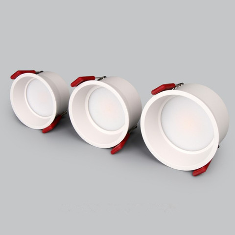 Luz descendente empotrada COB LED regulable, 3w, 5W, 7W, 12W, 15W, 18w, Blanca redonda, foco de techo ► Foto 1/6