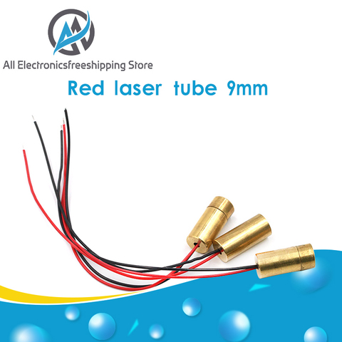 Cabezal láser, módulo de diodo cruzado de cobre rojo, 650nm, 9mm, 3V, 50mW ► Foto 1/6