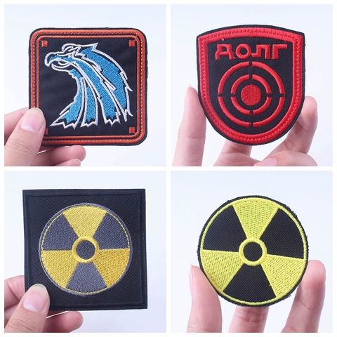 Planta de energía Nuclear, acechador de radiación, partes de los cazadores, Loners, energía atómica, parches de insignias de Chernobyl, rayas ► Foto 1/5