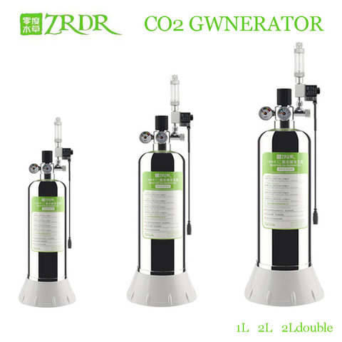 ZRDR-kit de sistema generador de CO2 para acuario, válvula solenoide con regulador de flujo de aire a presión, cilindro de gas y dióxido de carbono ► Foto 1/6