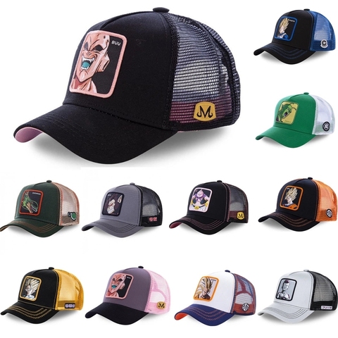 Gorra de malla con estampado de Goku para hombre y mujer, gorro de malla  con estampado de Gorra de béisbol de algodón, Snapback, Hip Hop, unisex -  Historial de precios y revisión |