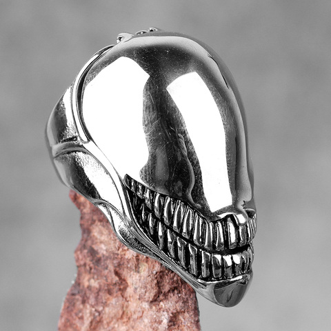 Anillos de acero inoxidable para hombre, Venom, dominantes, Punk Rock, Hip Hop, para motorista, joyas para un novio, regalo creativo, venta al por mayor ► Foto 1/6