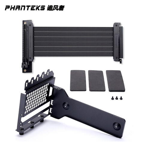 PHANTEKS Anti interferencia GPU línea de extensión ordenador PCI-E X16 vertical VGA tarjeta de soporte juego de 7 ranura de montaje, PH-VGPUKT_02 ► Foto 1/6