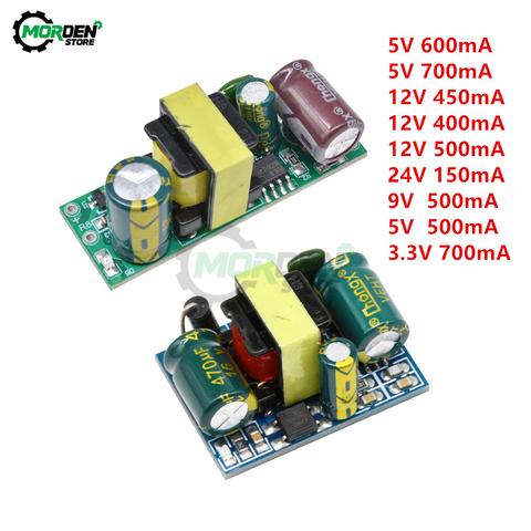 AC-DC 5V 700mA 12V 500mA 9V 9V 500mA DIY del transformador de potencia módulo convertidor reductor AC 220V a 5V DC módulo de fuente de alimentación ► Foto 1/6