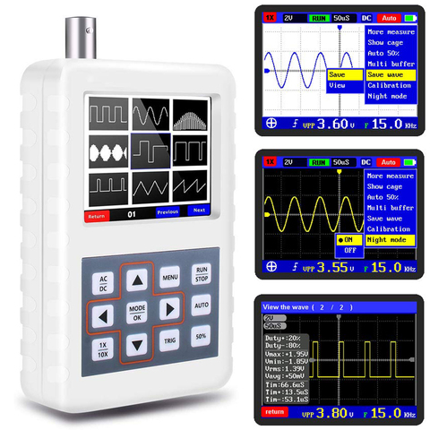 YEAPOOK-Mini osciloscopio Digital portátil de mano, Kit de almacenamiento de 5MHz, ancho de banda, 20 MS/s, frecuencia de muestreo, almacén de Rusia ► Foto 1/6