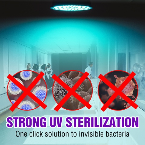 E27 desinfección UV lámpara GU10 LED esterilizador UVC luz MR16 LED germicida bombilla E14 ultravioleta a 254 nm de luz 220V Amuchina B22 ► Foto 1/6