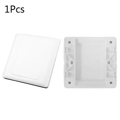 Enchufe de interruptor de pared eléctrico, Panel de cubierta en blanco, pizarra blanca, ABS, herramienta de bisel de placa de salida, 86x86mm ► Foto 1/6