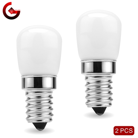 Bombilla LED E14 de 3W para refrigerador bombilla de maíz para refrigerador, CA 220V, Blanco cálido, SMD2835, reemplaza la luz halógena, 2 unidades por lote ► Foto 1/6