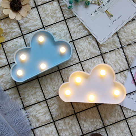 Luces de noche de dibujos animados nube/estrella/concha/corazón lámpara de mesa LED para decoración de dormitorio infantil ► Foto 1/6