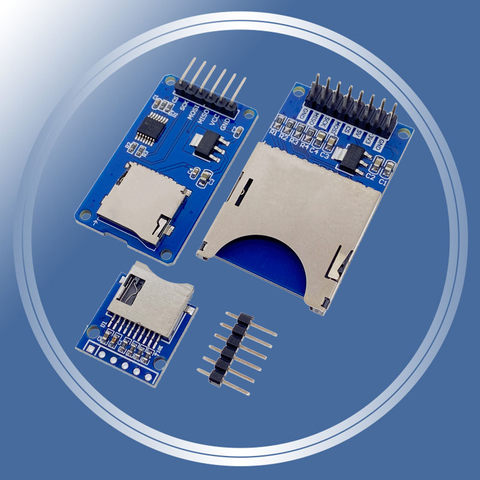 Mini Micro SD TF tarjeta de almacenamiento tarjeta de expansión módulo de protección de memoria SPI interfaces con chip convertidor de nivel 5V/3,3 V para Arduino ► Foto 1/6