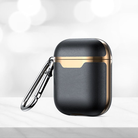 Estuche de auriculares de cuero TPU para Apple AirPods Pro 3 2, Funda protectora de lujo ► Foto 1/6