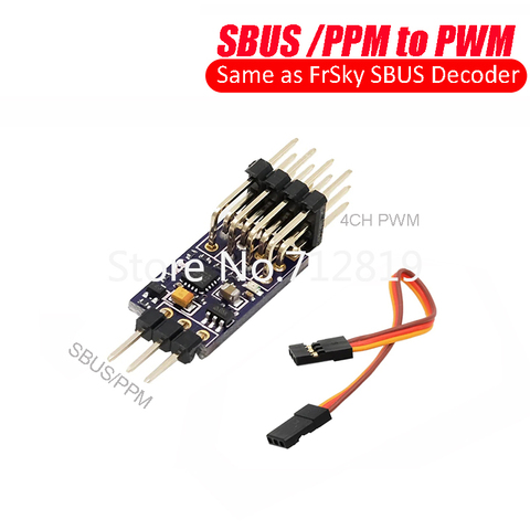 Decodificador SBUS/PPM a PWM, para receptores FRSKY RXSR XM + XSR RXSR, SBUS a salida de señal PWM ► Foto 1/4