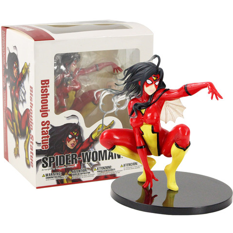 Estatua de Bishoujo de 14cm para Mujer Araña, figura de Spiderman de PVC, modelo coleccionable, Juguetes ► Foto 1/6