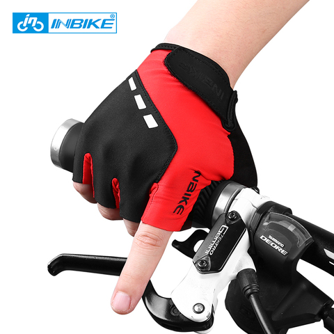 INBIKE guantes de ciclismo medio dedo guantes de bicicleta impermeable respirable MTB montaña bicicleta guantes hombres deportes ciclismo ropa ► Foto 1/6