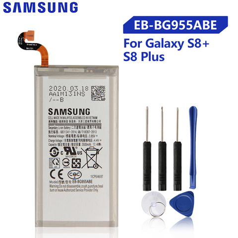 Original de reemplazo de la batería de Samsung para Galaxy S8 más G9550 G955 GALAXY S8Plus S8 + SM-G9 SM-G955 EB-BG955ABA EB-BG955ABE ► Foto 1/6